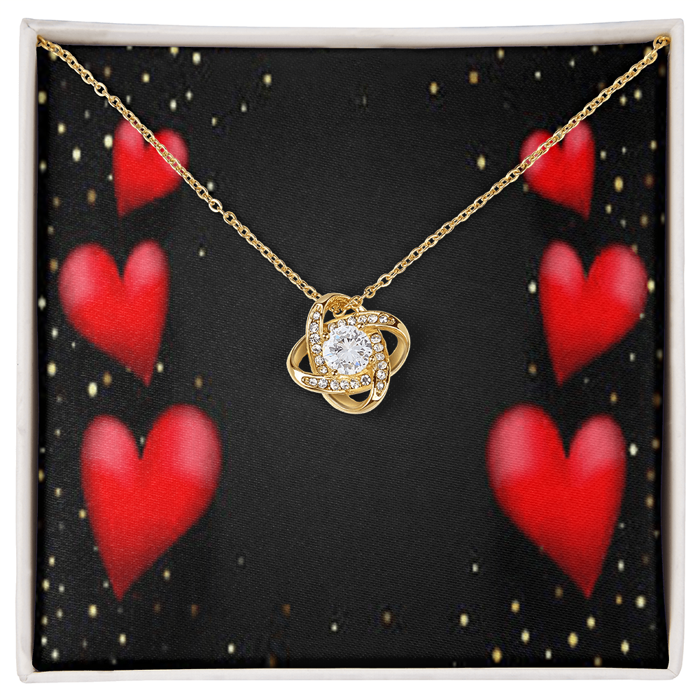 Eternal Love Knot – Luxury Gold Pendant Necklace
